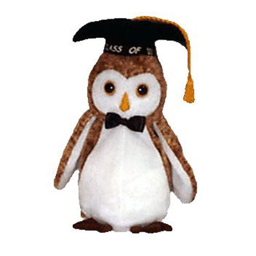 Smartest 2002 6in Ty Beanie Babie Class of 2003 Graduation Owl 3up 4591 for sale online